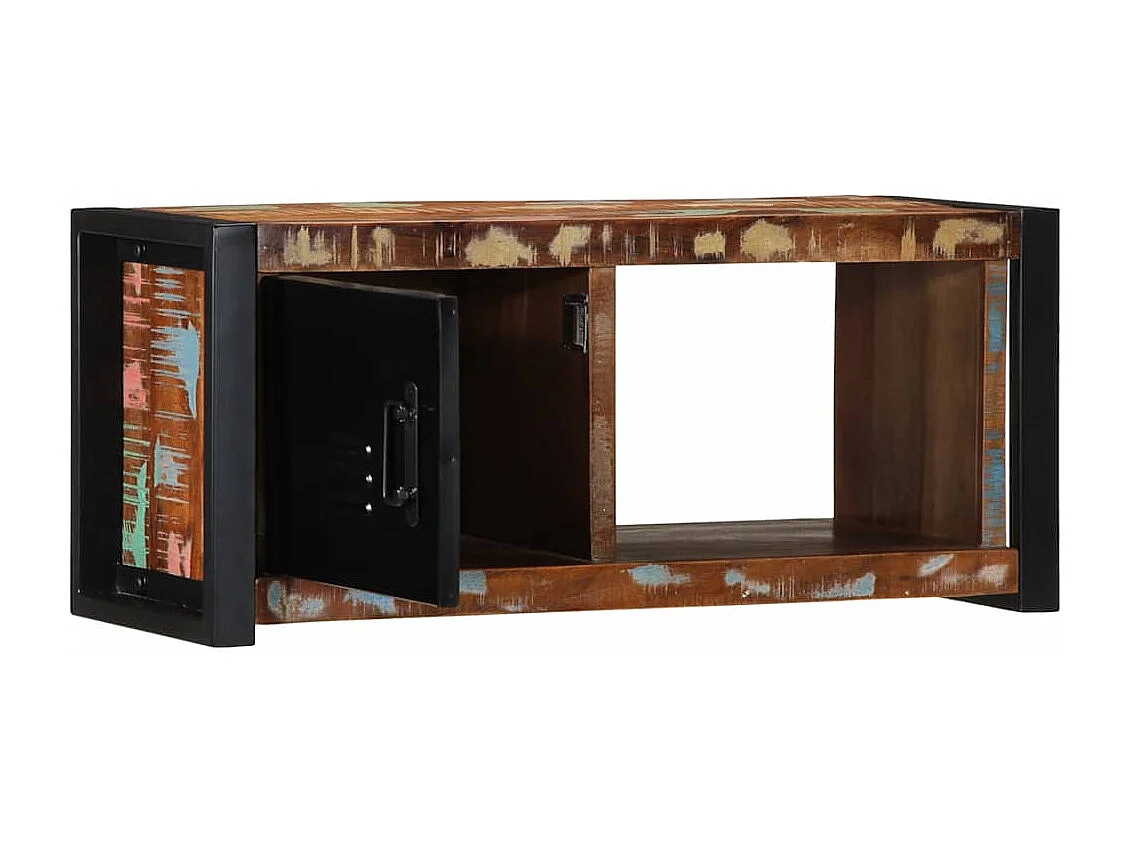 Meuble TV | Banc TV | Armoire TV 80x30x35 cm bois massif de récupération
