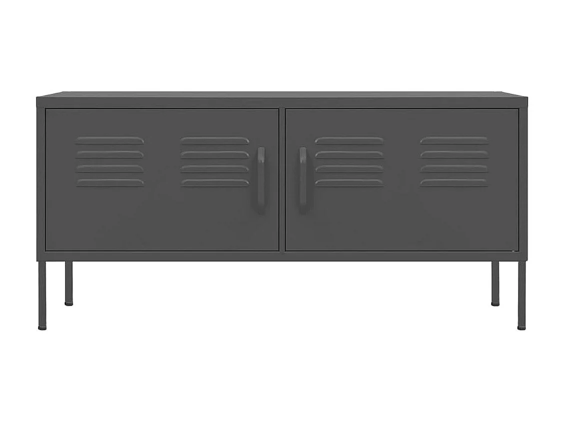Meuble TV | Banc TV | Armoire TV Anthracite 105x35x50 cm Acier