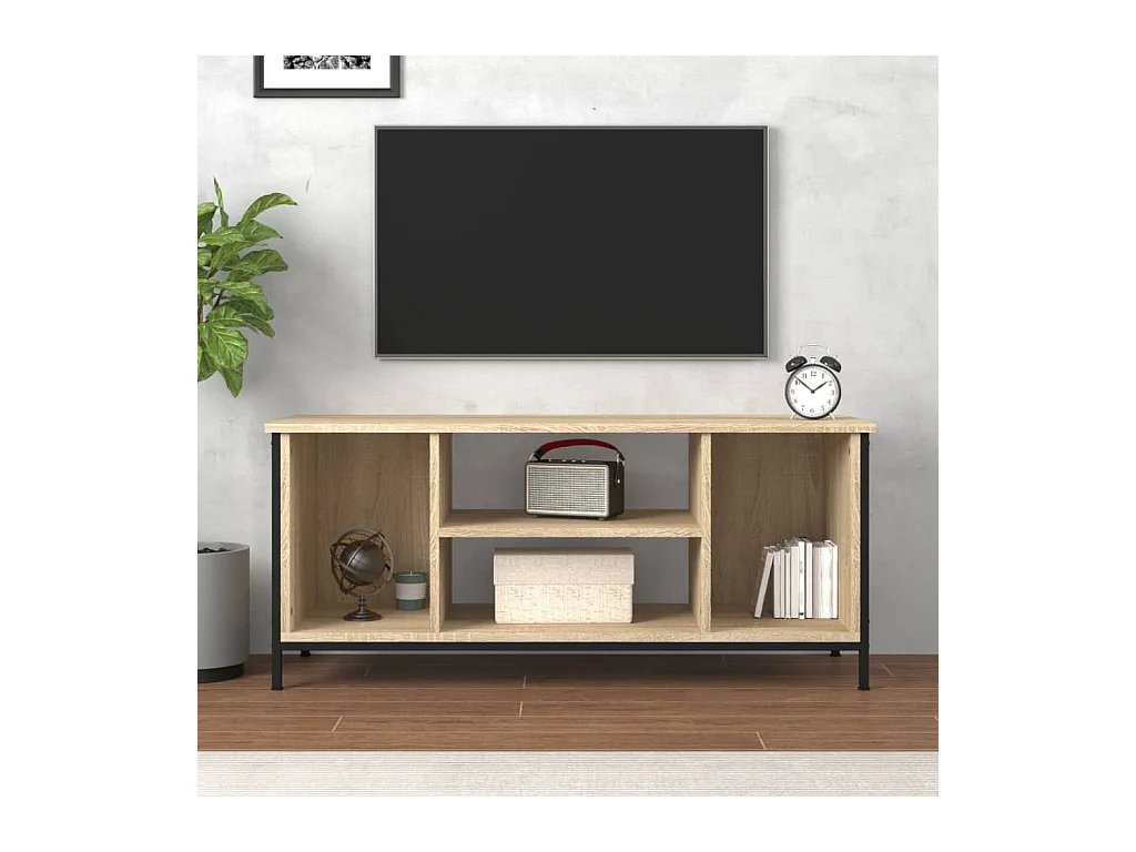 Mueble para TV  | Gabinete de TV |  Mueble de salón madera contrachapada roble Sonoma 102x35x45 cm