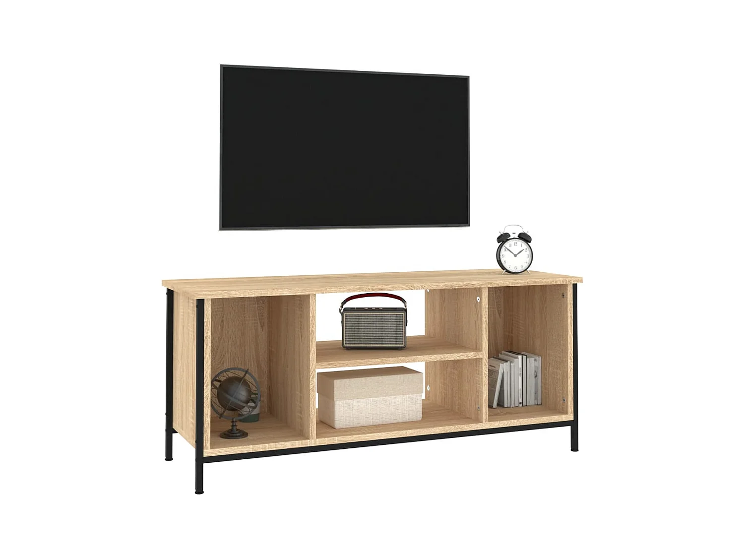 Mueble para TV  | Gabinete de TV |  Mueble de salón madera contrachapada roble Sonoma 102x35x45 cm