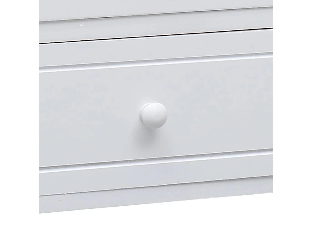 Meuble TV | Banc TV | Armoire TV Blanc 108x30x40 cm Bois de Paulownia solide