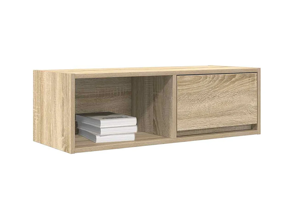 Muebles de TV | Gabinetes de TV |  Muebles de salón 2 uds Roble Sonoma 80x31x25,5cm Madera ingeniería