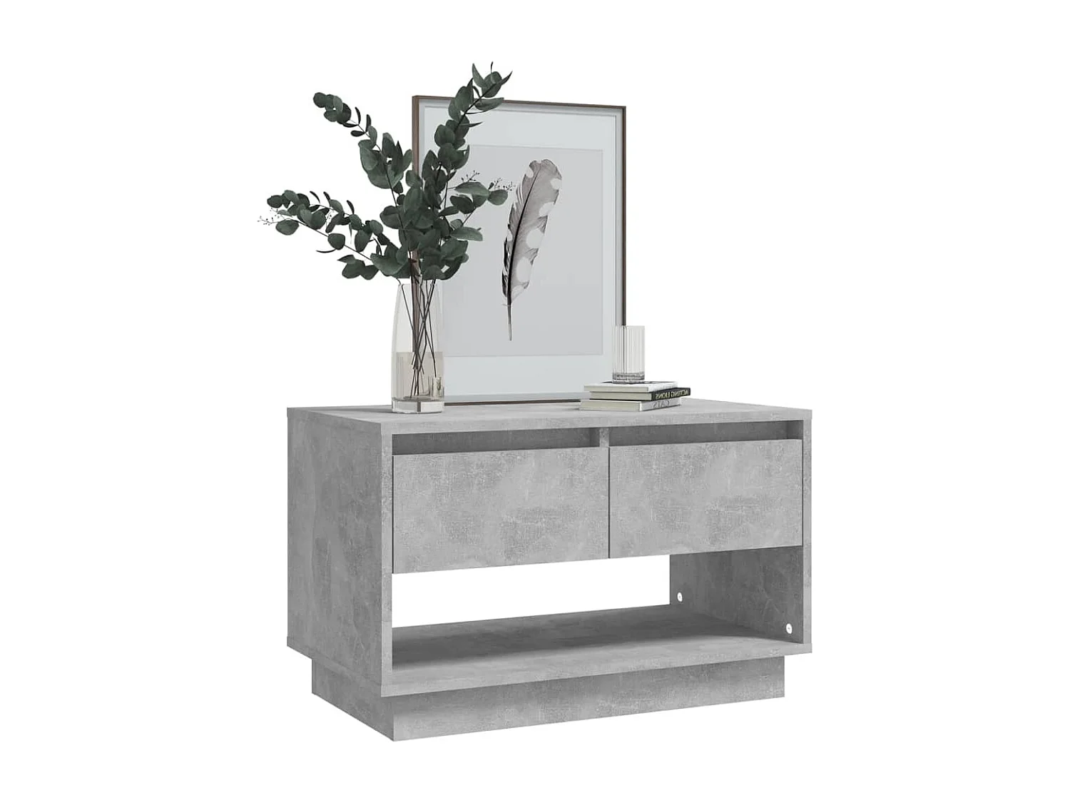 Meuble TV | Banc TV | Armoire TV gris béton 70x41x44 cm bois d'ingénierie