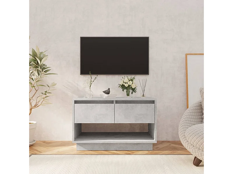 Meuble TV | Banc TV | Armoire TV gris béton 70x41x44 cm bois d'ingénierie