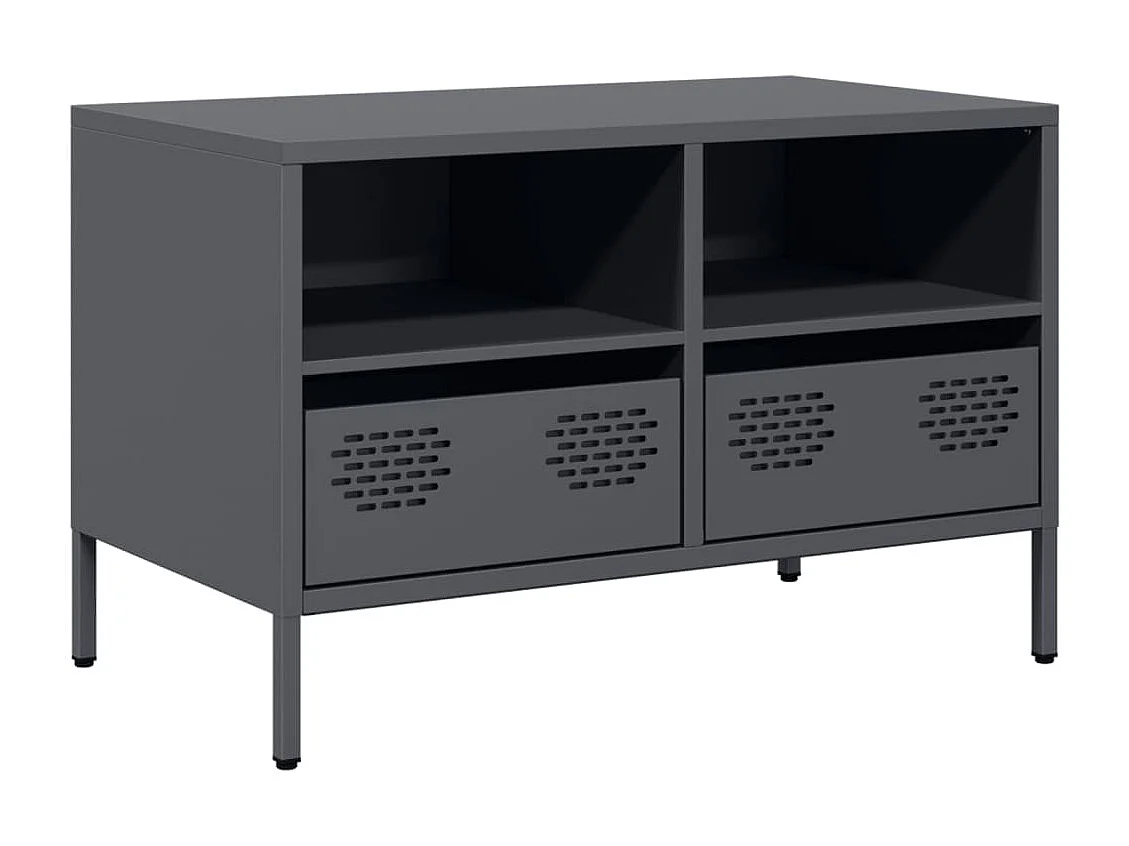Tv-meubel | Tv-Bank | TV-kast68x39x43,5 cm koudgewalst staal antracietkleurig
