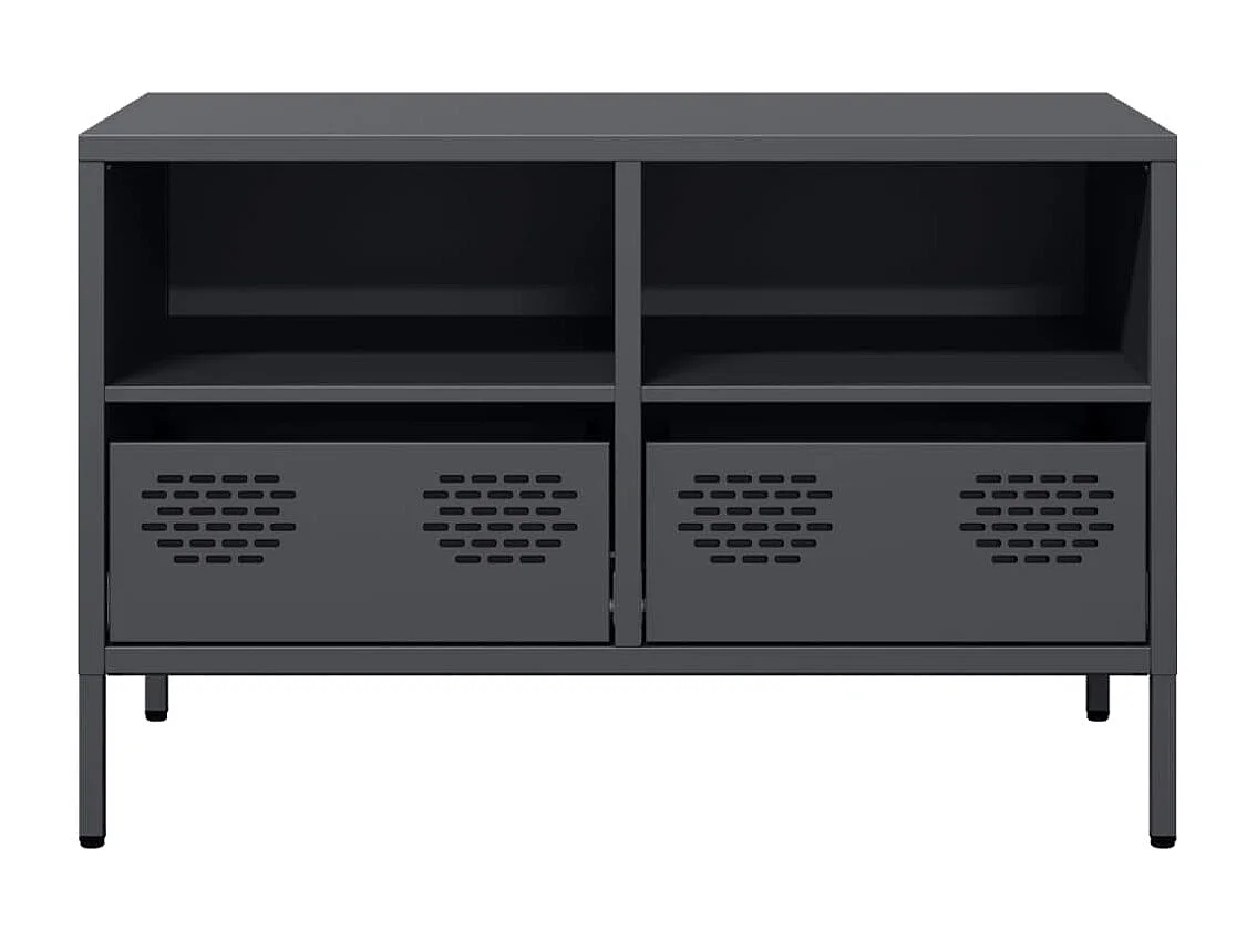 Tv-meubel | Tv-Bank | TV-kast68x39x43,5 cm koudgewalst staal antracietkleurig