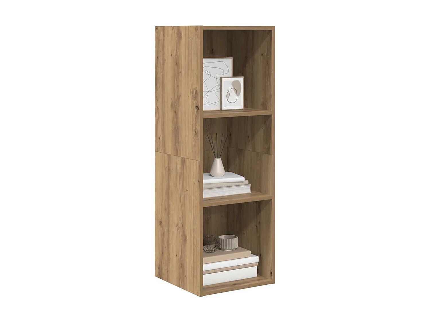 Meuble TV | Banc TV | Armoire TV chêne artisanal 37 x 37 x 107 cm Bois d'ingénierie