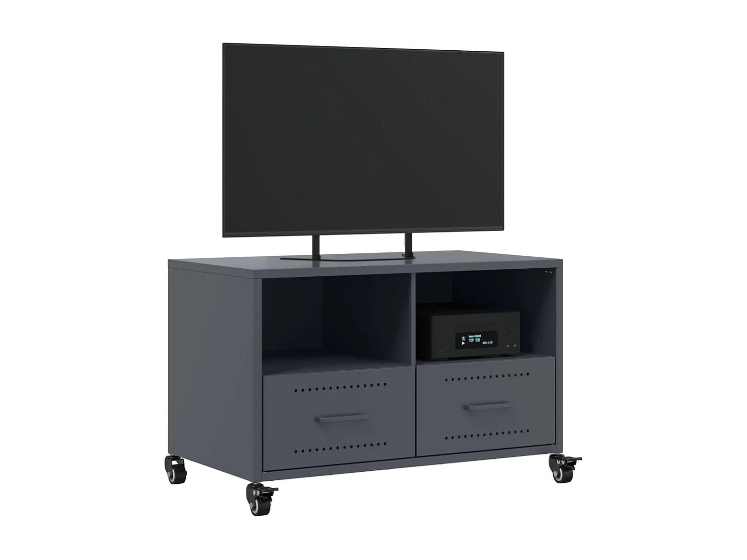 Mueble de TV | Mueble de salón acero gris antracita 68x39x43,5 cm
