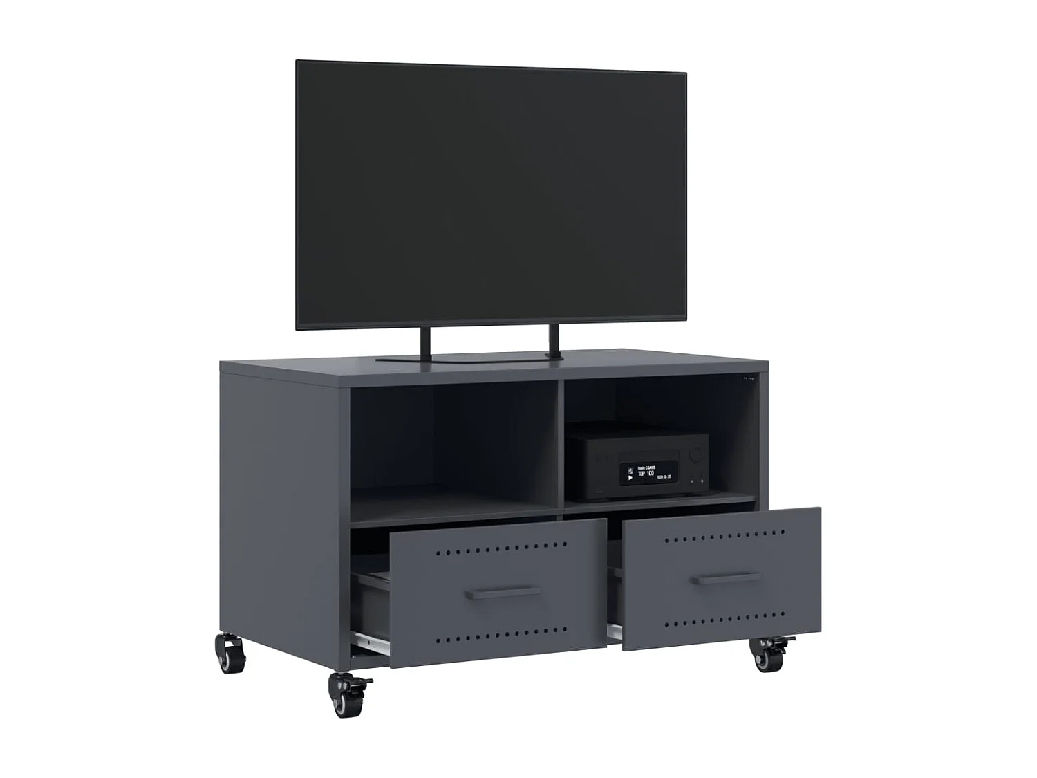 Mueble de TV | Mueble de salón acero gris antracita 68x39x43,5 cm