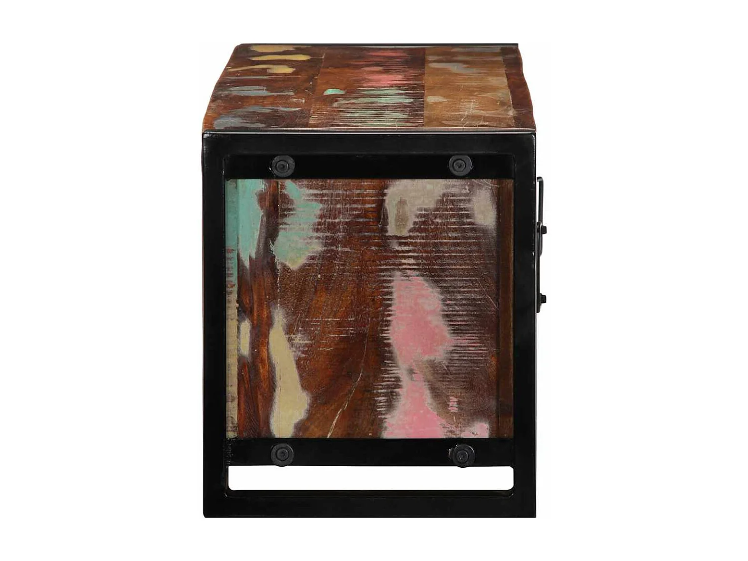 Meuble TV | Banc TV | Armoire TV 100x30x35 cm bois de récupération massif