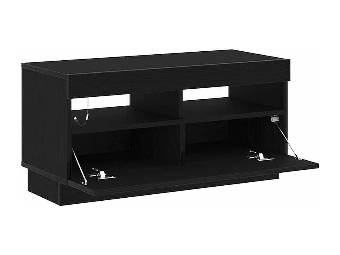 Gabinete de TV | Mueble de TV | Mueble de salón Negro 80 x 35 x 40 cm Madera contrachapada