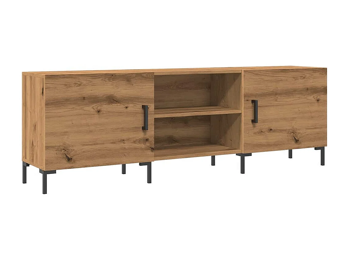 Meuble TV | Banc TV | Armoire TV chêne artisanal 150x30x50 cm bois d'ingénierie