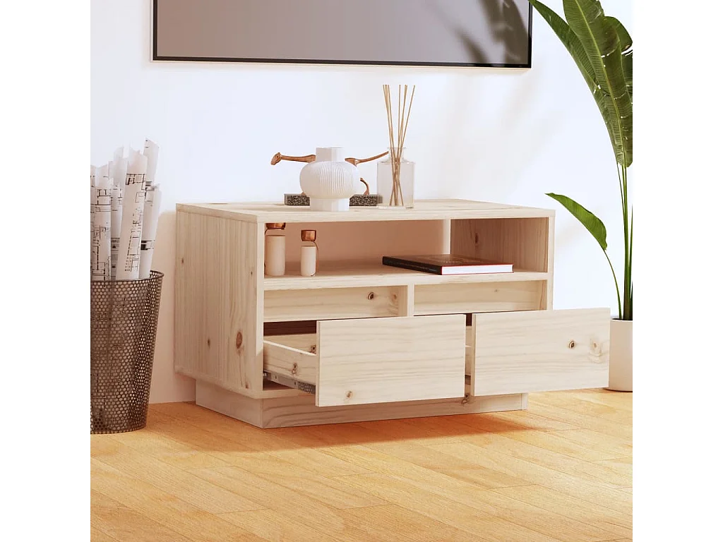 Meuble TV | Banc TV | Armoire TV 60x35x37 cm Bois de pin massif