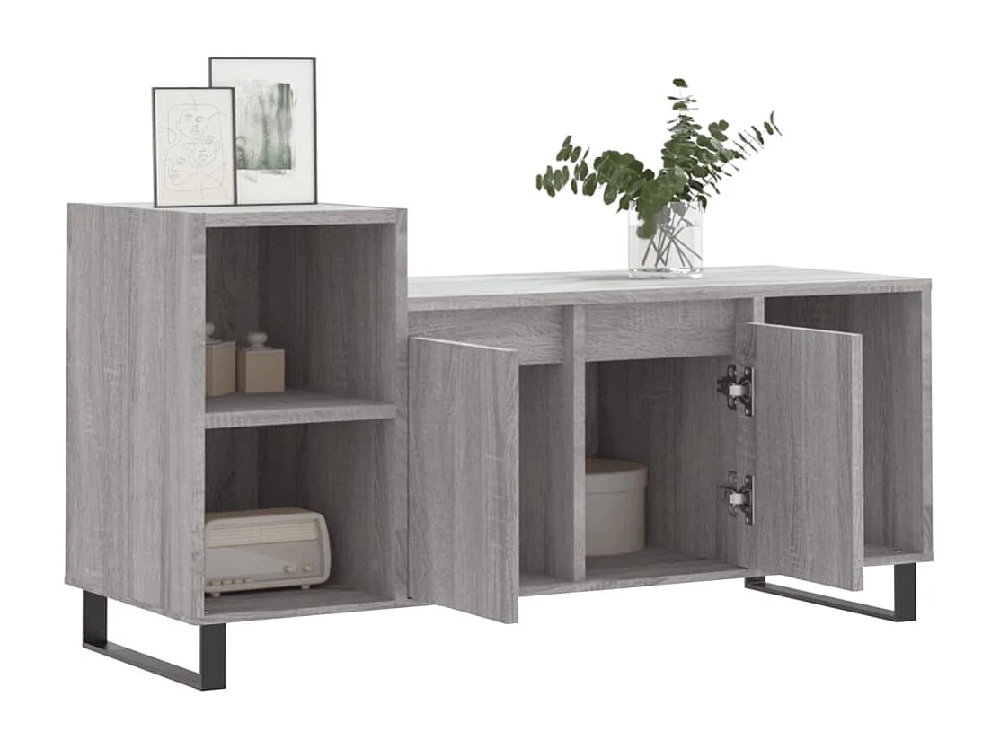 Meuble TV | Banc TV | Armoire TV Sonoma gris 100x35x55 cm Bois d'ingénierie