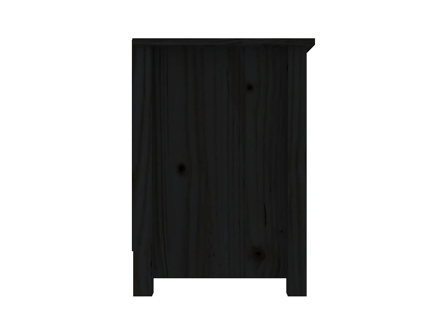 Mueble de TV | Mueble de salón de madera maciza de pino negro 103x36,5x52 cm