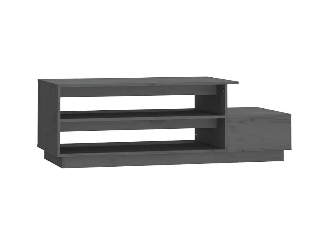 Table basse salon-Table d'appoint Gris 120x50x40,5 cm Bois massif de pin SHL75327