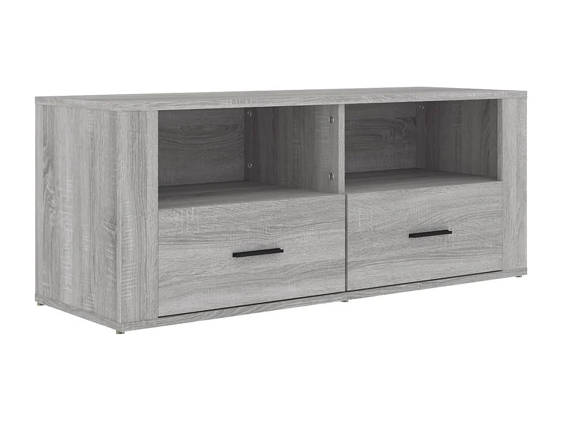 Meuble TV | Banc TV | Armoire TV Sonoma gris 100x35x40 cm Bois d'ingénierie
