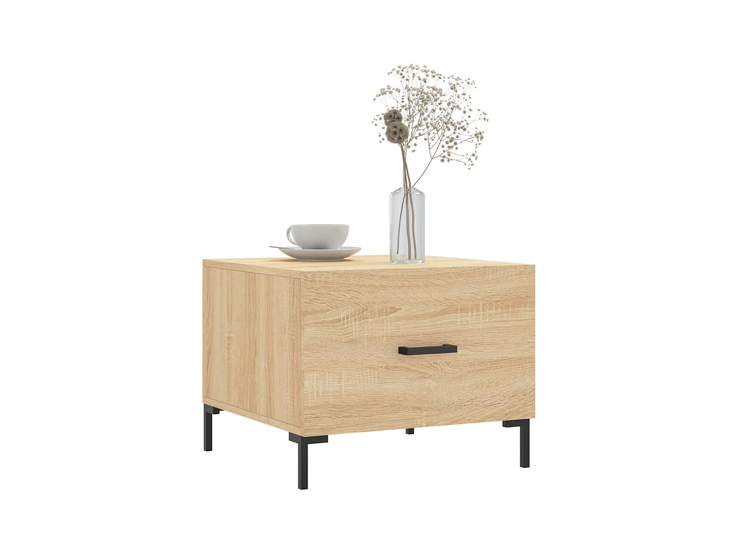 Lot de 2 Tables basses-Tables d'appoint chêne sonoma 50x50x40 cm bois d'ingénierie SHL65718