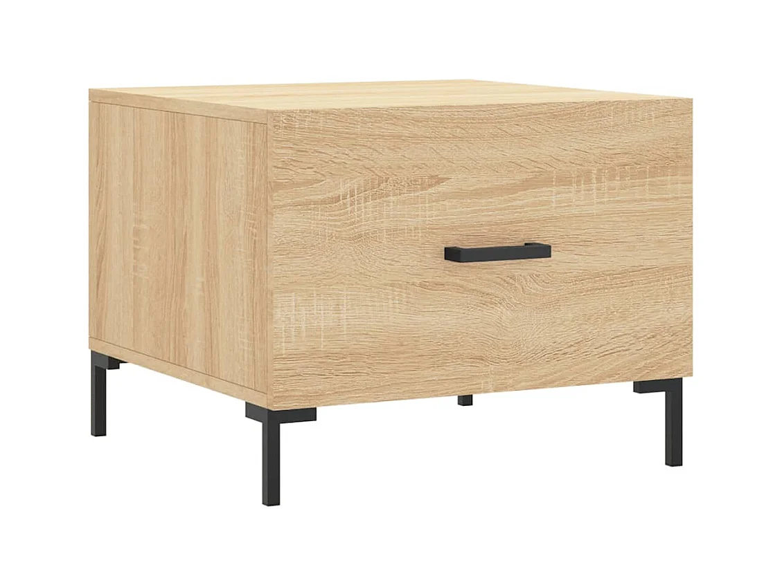 Lot de 2 Tables basses-Tables d'appoint chêne sonoma 50x50x40 cm bois d'ingénierie SHL65718