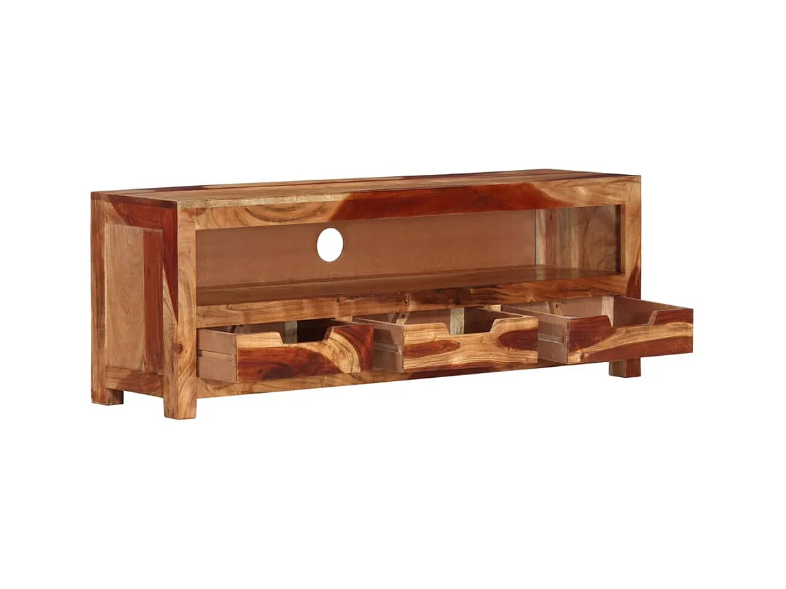 Mueble de TV | Mueble de salón madera maciza de acacia 110x30x40 cm