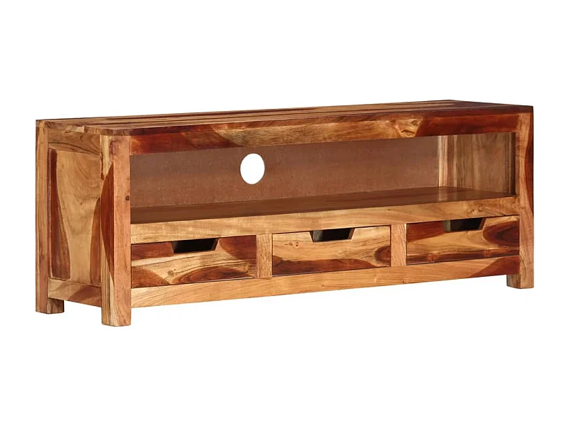 Meuble TV | Banc TV | Armoire TV 110x30x40 cm Bois d'acacia massif