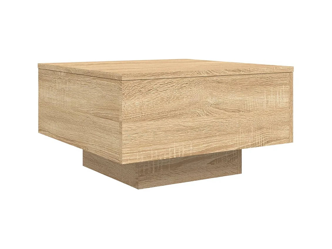Mesa de centro-Mesa auxiliar de jardín madera maciza de acacia 60x60x31,5 cm SHL299390