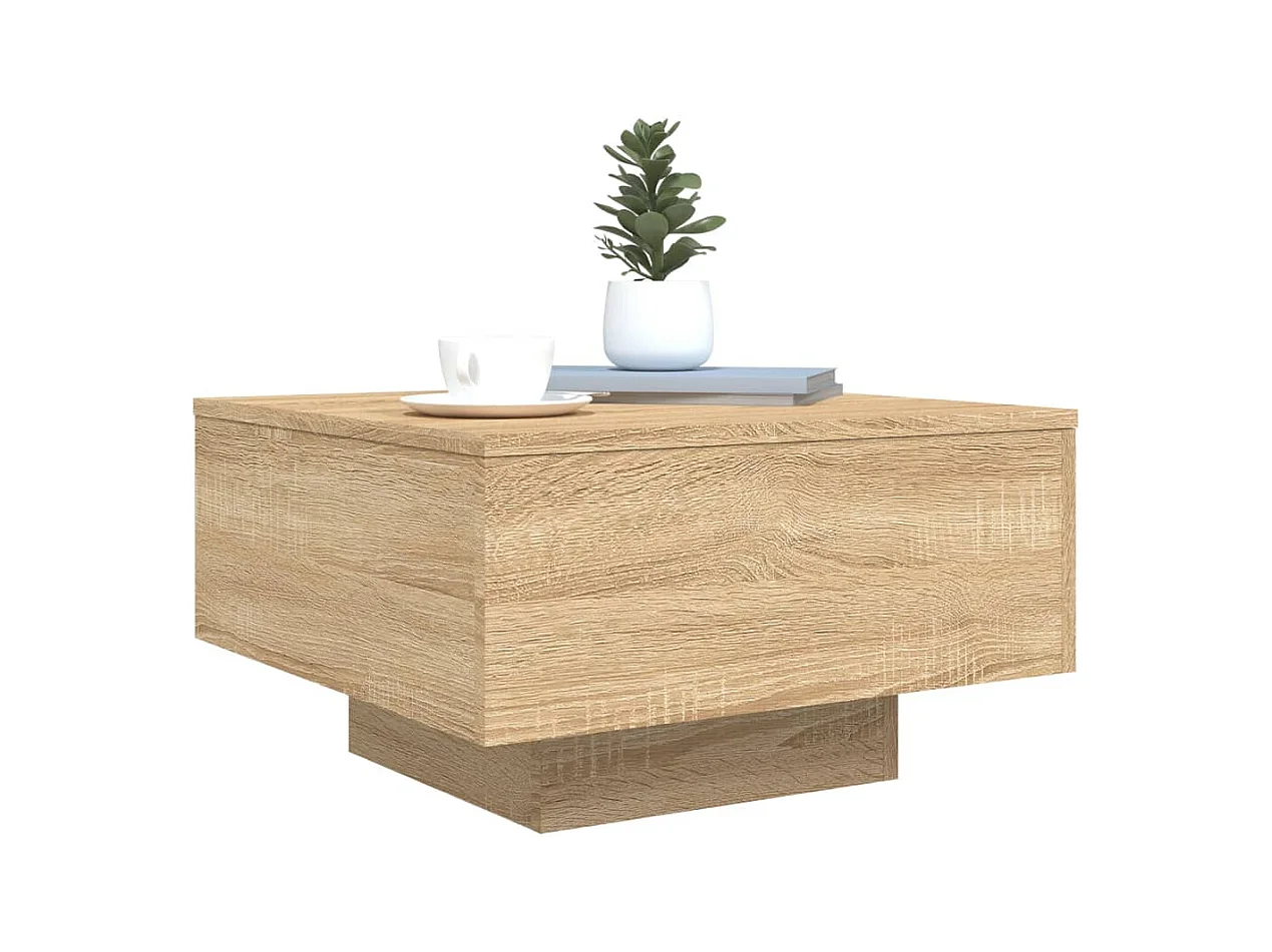 Mesa de centro-Mesa auxiliar de jardín madera maciza de acacia 60x60x31,5 cm SHL299390