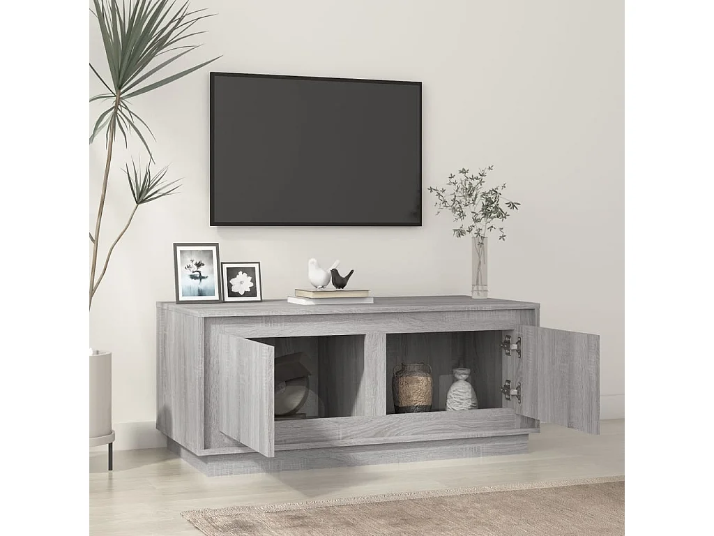 Couchtisch-Wohnzimmertisch-Beistelltische Grau Sonoma 102x50x44 cm Holzwerkstoff SHL75663