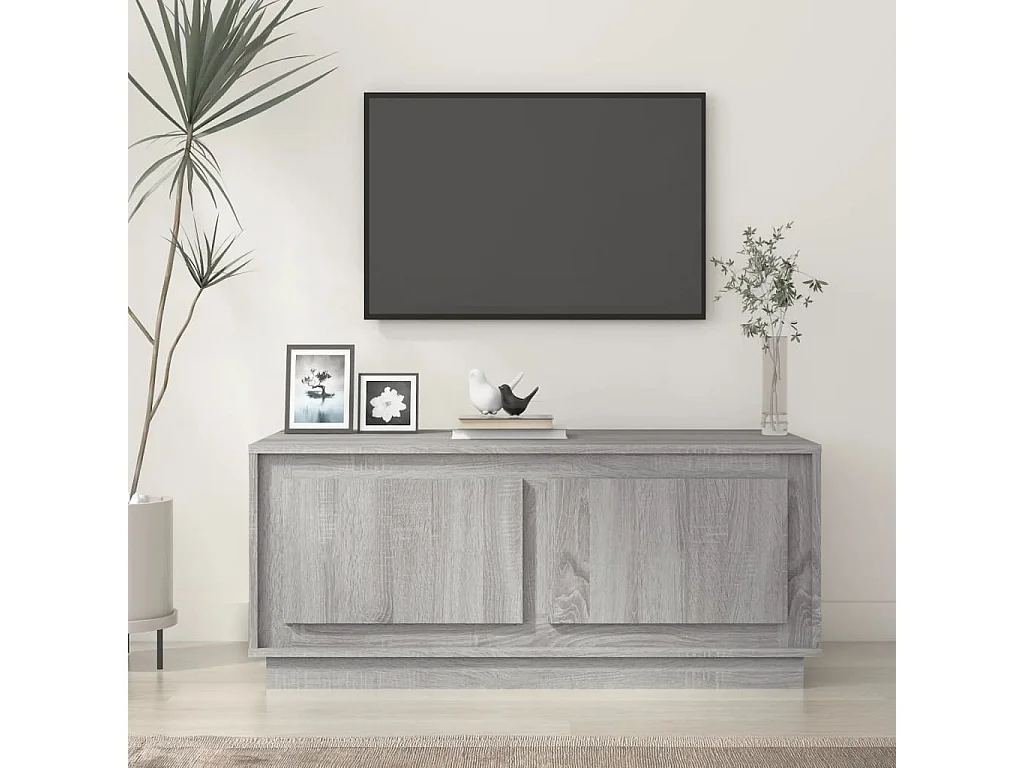 Couchtisch-Wohnzimmertisch-Beistelltische Grau Sonoma 102x50x44 cm Holzwerkstoff SHL75663