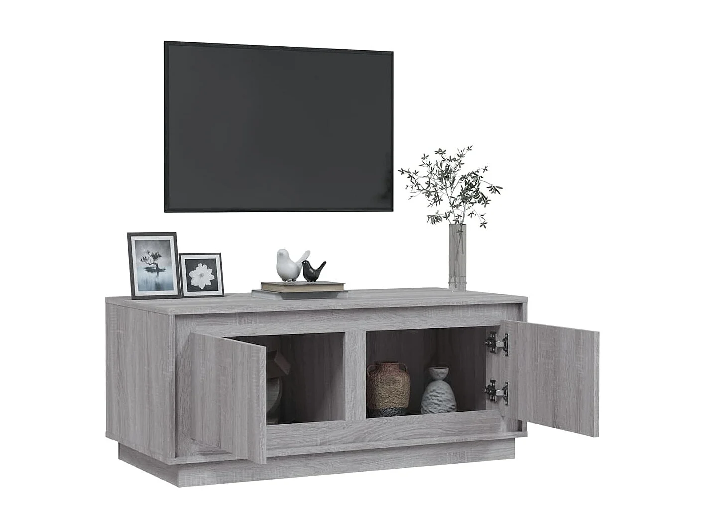Couchtisch-Wohnzimmertisch-Beistelltische Grau Sonoma 102x50x44 cm Holzwerkstoff SHL75663