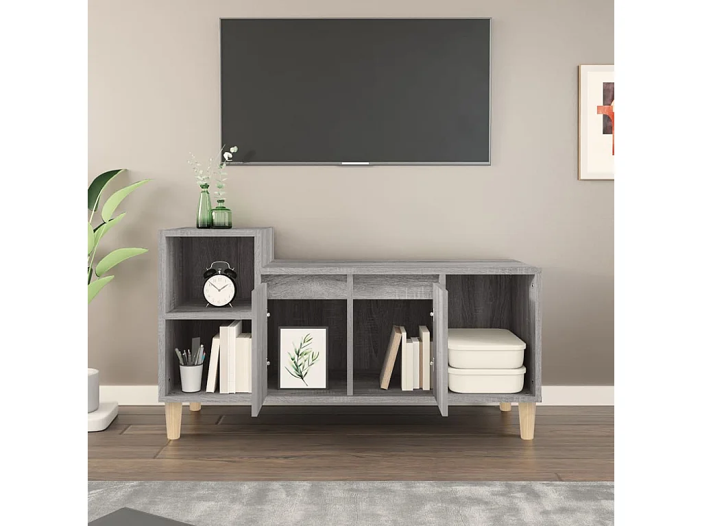 Meuble TV | Banc TV | Armoire TV Sonoma gris 100x35x55 cm Bois d'ingénierie