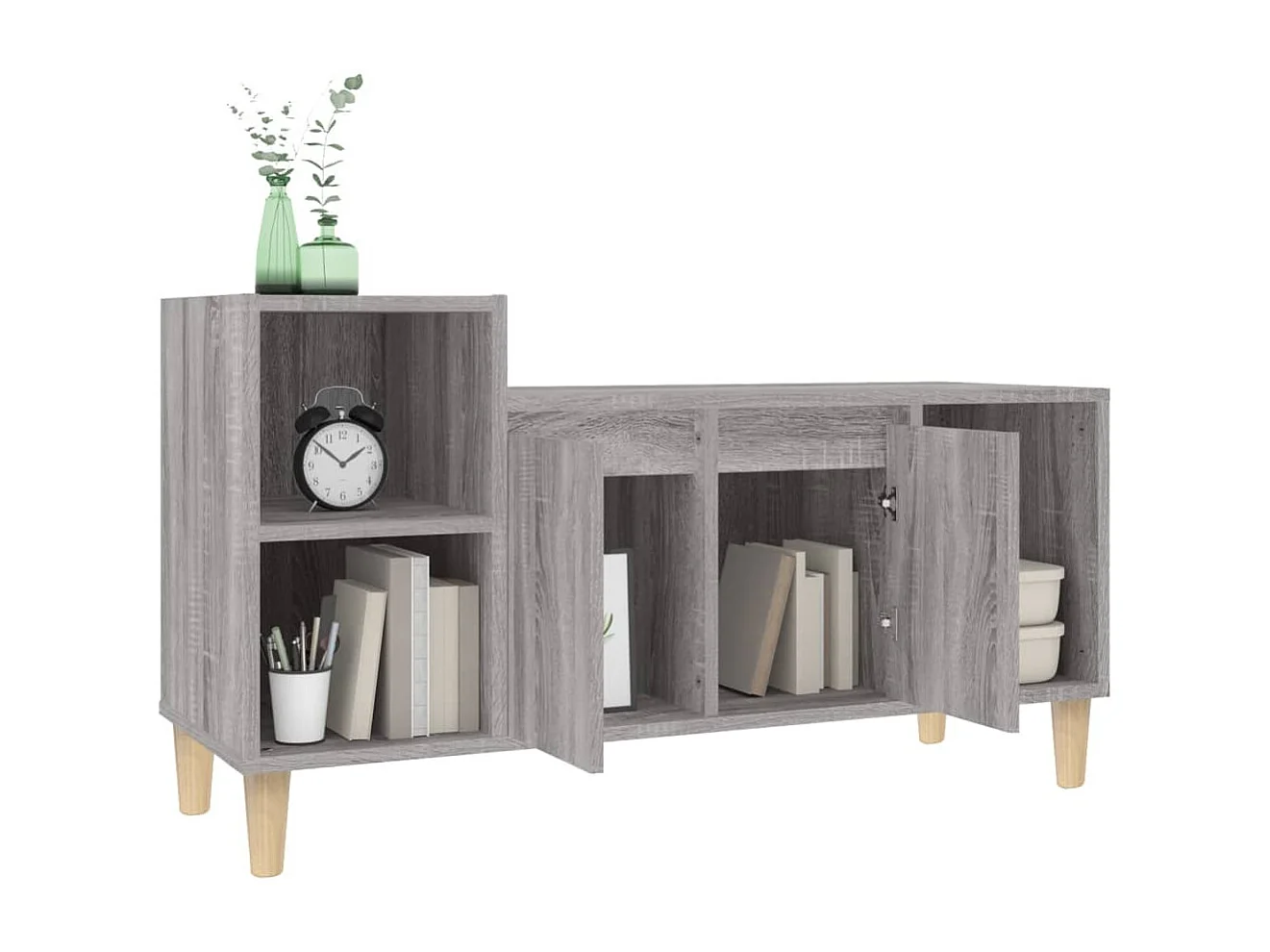 Meuble TV | Banc TV | Armoire TV Sonoma gris 100x35x55 cm Bois d'ingénierie