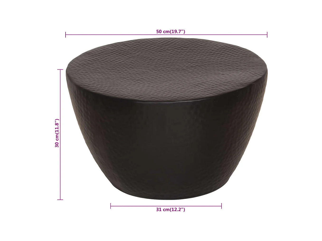 Mesa de centro | Mesa auxiliar con luces LED blanco 90x50x40 cm SHL1350