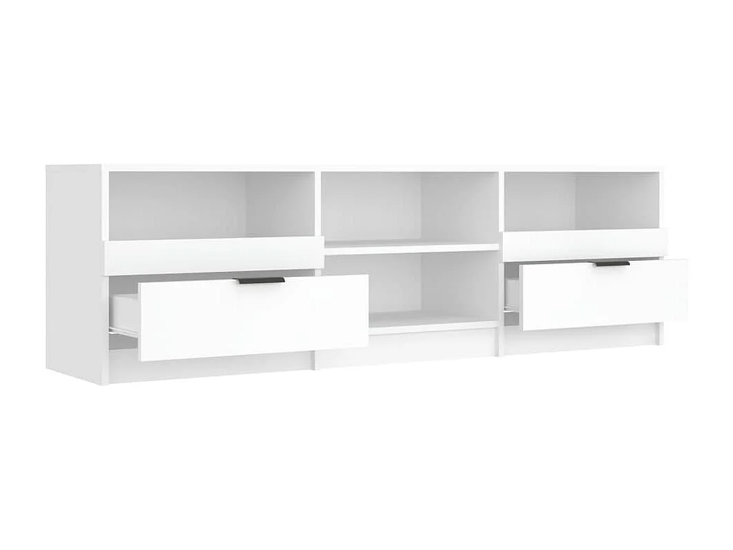Meuble TV | Banc TV | Armoire TV Blanc 150x33,5x45 cm Bois d'ingénierie