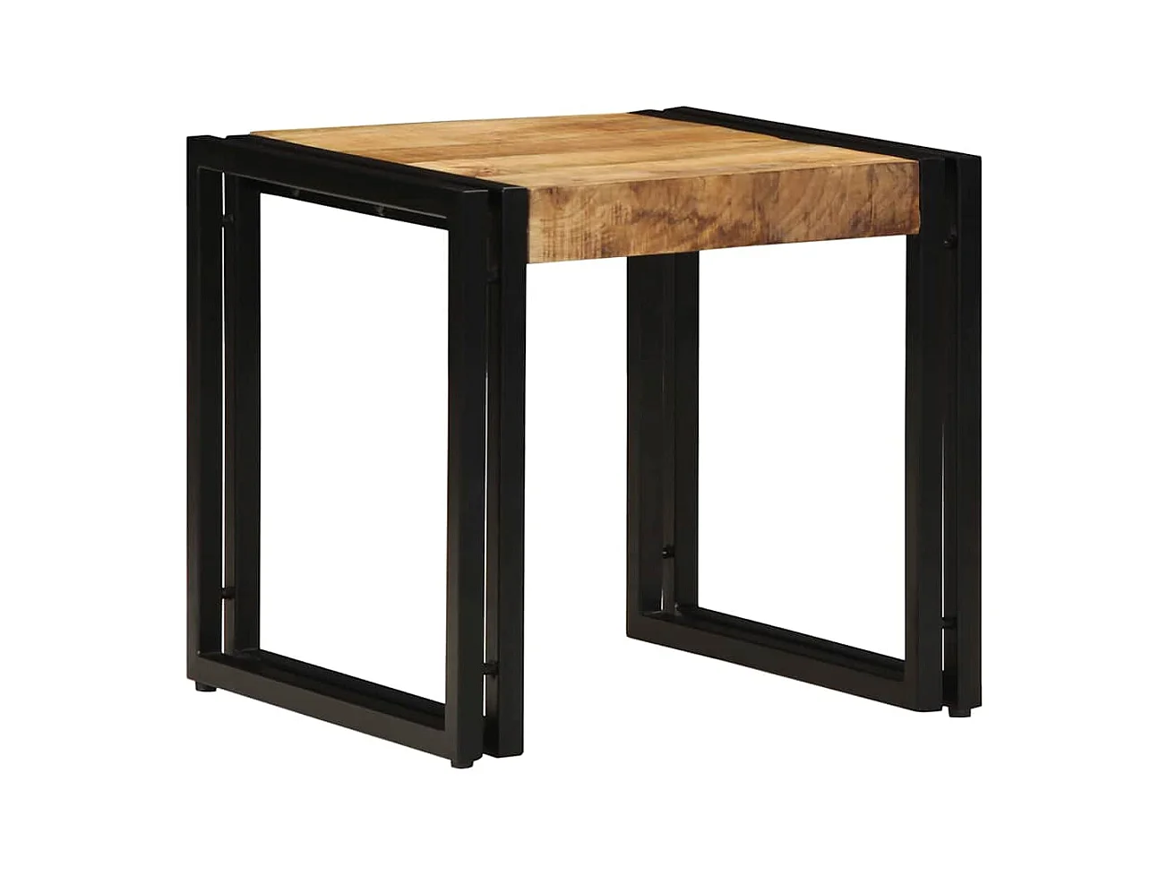Mesita de noche | Mesa auxiliar con Infinity LED negra 40x40x49 cm SHL831761