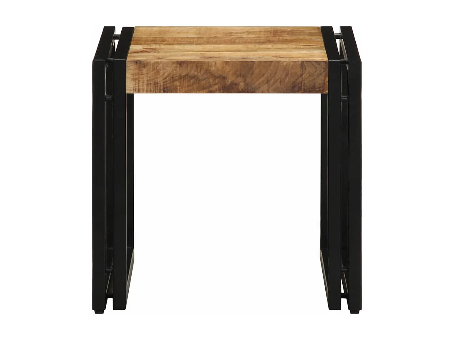 Couchtisch-Wohnzimmertisch-Beistelltische Braun 40x40x38 cm Massivholz Mango SHL24116