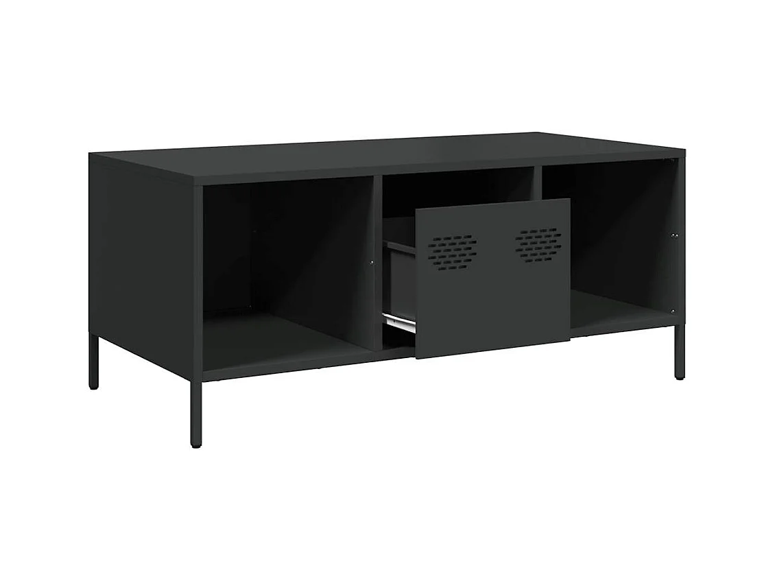 Mesa de centro-Mesa auxiliar madera maciza de teca y poliresina 100x50x40 cm SHL379560