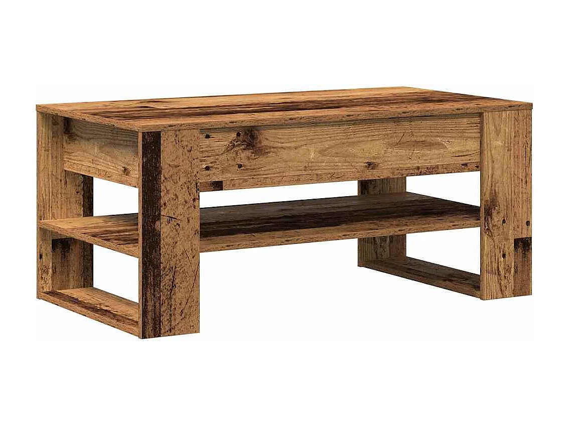 Couchtisch-Wohnzimmertisch-Beistelltische Altholz 102x55x45 cm Holzwerkstoff SHL8696
