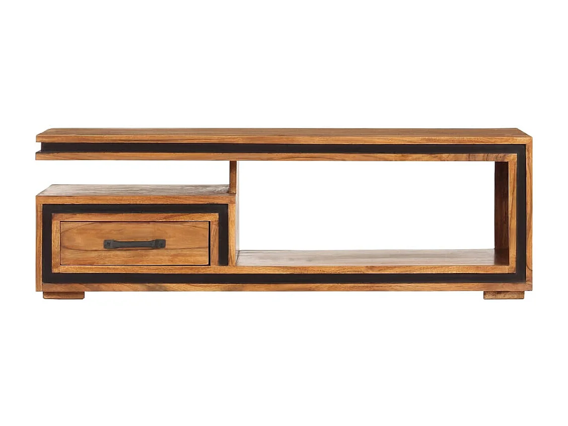 Couchtisch-Beistelltisch-Sofatisch Massivholz Akazie 100x45x33 cm SHL91