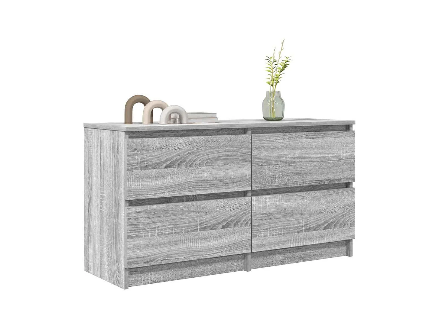Tv-meubel | Tv-Bank | TV-kast100x35x54 cm bewerkt hout grijs sonoma eikenkleurig