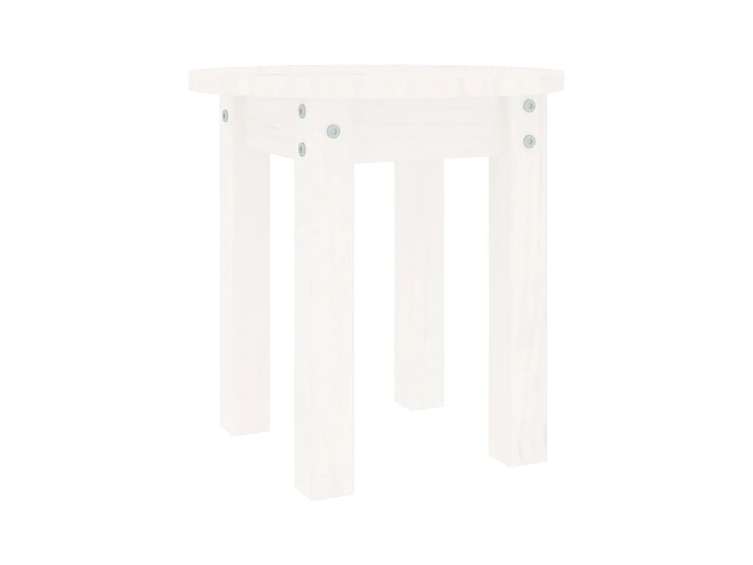 Table basse salon-Table d'appoint Blanc Ø 35x35 cm Bois massif de pin SHL54155