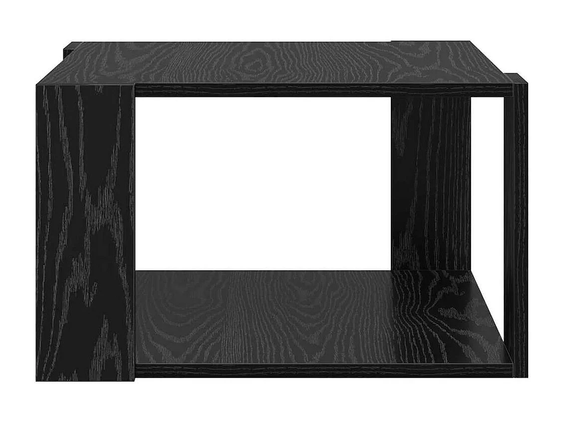 Table basse salon-Table d'appoint Chêne Noir 51,5x51,5x30 cm Bois reconstitué SHL94209