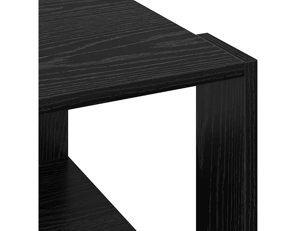 Table basse salon-Table d'appoint Chêne Noir 51,5x51,5x30 cm Bois reconstitué SHL94209