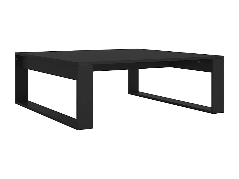 Table basse salon-Table d'appoint Noir 100x100x35 cm Bois d’ingénierie SHL53991