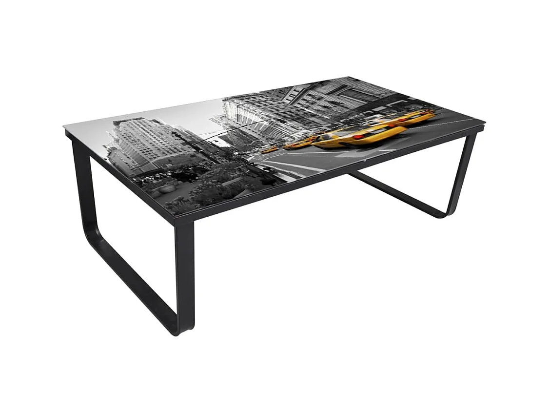 Table basse salon-Table d'appoint avec dessus de table rectangulaire SHL77561