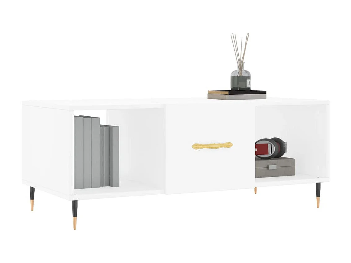 Mesa de centro | Mesa auxiliar madera de ingeniería negro 80x80x40 cm SHL3825