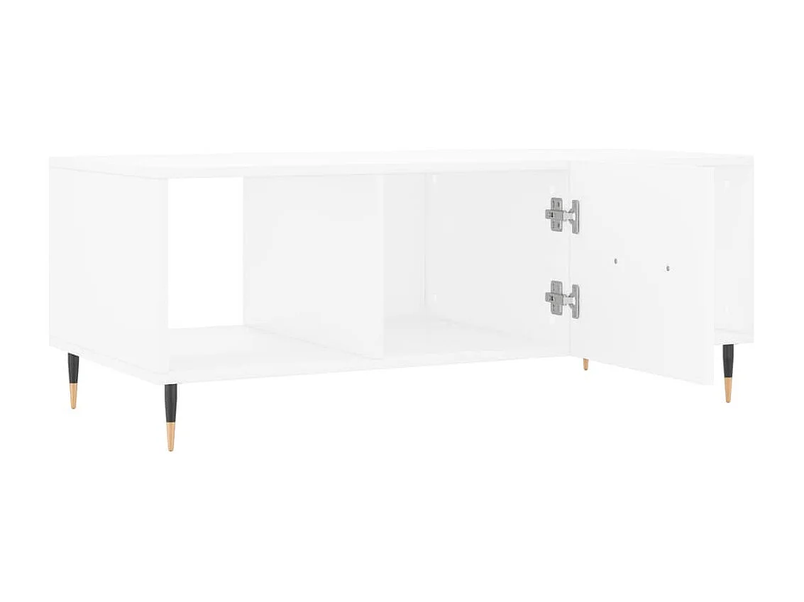 Couchtisch-Wohnzimmertisch-Beistelltische Weiß 102x50x40 cm Holzwerkstoff SHL29007