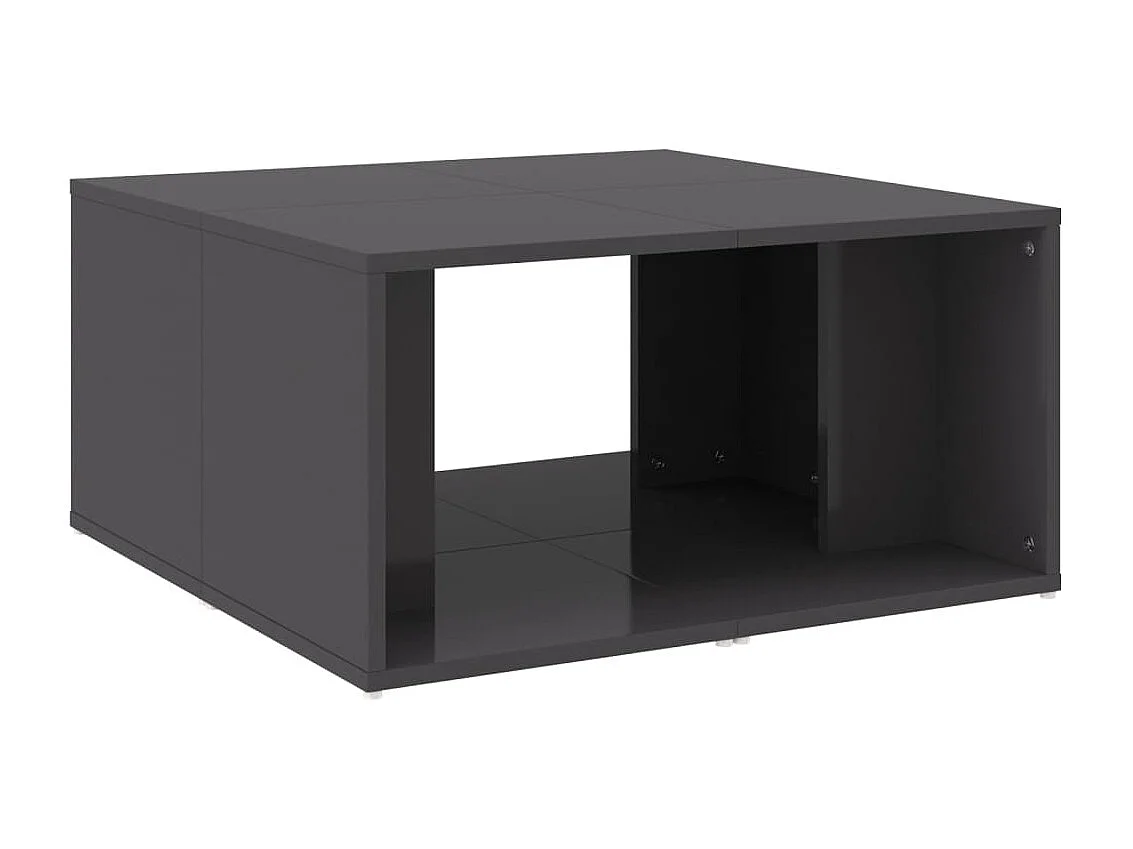 Tables basses 4 pièces gris brillant 33x33x33 cm bois d'ingénierie SHL85894