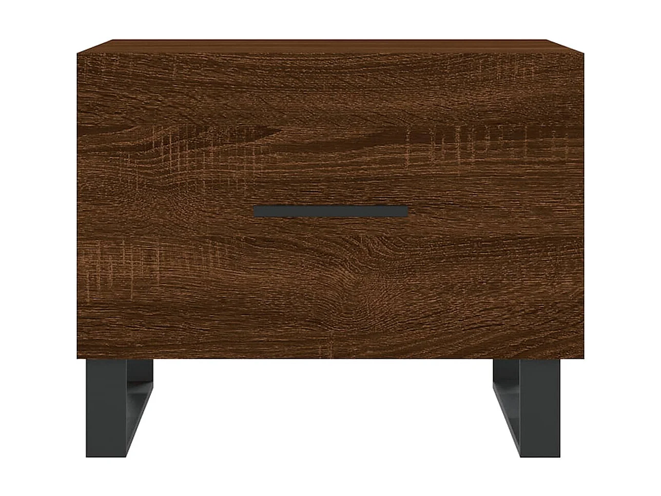 Lot de 2 Tables basses-Tables d'appoint chêne marron 50x50x40 cm bois d'ingénierie SHL44681