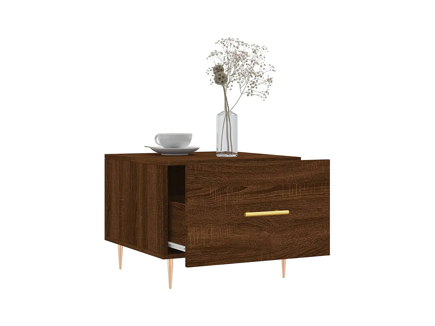 Mesa de centro | Mesa auxiliar madera de ingeniería roble artisan 55,5x55x45 cm SHL69968